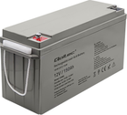 Акумуляторна батарея Qoltec AGM 12V 150Ah max. 2250A 40.1kg 53068 (5901878530680) - зображення 1