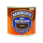 Грунт антикоррозийный для черных металлов Hammerite Rust Beater No.1, 0,5 л, Коричневый