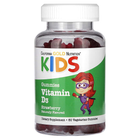 Витамин D3 для детей без желатина и глютена California Gold Nutrition натуральная клубника 60 вегетарианских жевательных таблеток - изображение 1