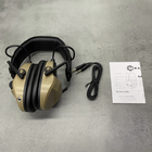 Навушники тактичні Earmor M30, активні, NRR 24, колір – Койот, активні навушники військові - зображення 8
