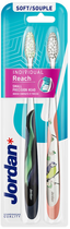 Набір зубних щіток Jordan Individual Reach Soft 2 (7046110064139) - зображення 1