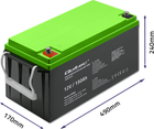 Акумуляторна батарея Qoltec żelowy 12V 150Ah GEL 41.8kg 53082 (5901878530826) - зображення 3
