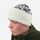 Зимова шапка-балаклава з сіткою білий Камуфляж - изображение 3