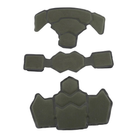 Защитные подушки для шлема FAST, Mich GEN4 (18 шт + 24 Velcro), Олива (15218) - изображение 9