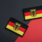 Набор шевронов 2 шт нашивка с липучкой Флаг Германии 5х8 см, вышитый патч (800029795) TM IDEIA - изображение 8