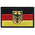 Набор шевронов 2 шт нашивка с липучкой Флаг Германии 5х8 см, вышитый патч (800029795) TM IDEIA - изображение 9