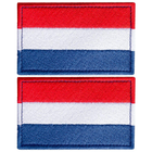 Набір шевронів 2 шт на липучці Прапор Нідерландів, вишитий патч нашивка 5х8 см (800029796) TM IDEIA - зображення 7