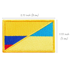 Набор шевронов 2 шт с липучкой Флаг Украины и Колумбии 5х8 см, вышитый патч (800030008) TM IDEIA - изображение 3