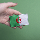 Набор шевронов 2 шт с липучкой Флаг Алжира 5х8 см, вышитый патч (800029799) TM IDEIA - изображение 2
