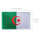 Набор шевронов 2 шт с липучкой Флаг Алжира 5х8 см, вышитый патч (800029799) TM IDEIA - изображение 4