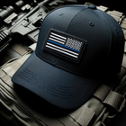 Набор шевронов 2 шт с липучкой Флаг Полиции США отзеркаленный, вышитый патч 5х8 см (800029878) TM IDEIA - изображение 6