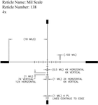 Приціл U. S. Optics SR-4C 1-4x22 F1 марка MIL-Scale з підсвічуванням. МРАД (OPQRS) - зображення 3
