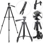 Штатив TRIPOD TF-3120B для фотоапарата і смартфона з рівнем Чорний (SH7712972)
