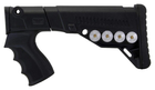 Телескопічний приклад DLG Tactical TBS Utility (DLG-081) для помпових рушниць Remington, Mossberg, Maverick (чорний) з патронташем - зображення 6
