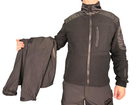 Куртка Soft Shell із фліс кофтою чорна Pancer Protection 48 - зображення 3