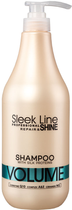 Szampon do włosów Stapiz Sleek Line Repair Volume Shampoo z jedwabiem zwiększający objętość 1000 ml (5904277710486) - obraz 1