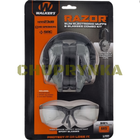 Комплект из активных тактических наушников Walker's Razor Slim с защитными очками Walker's Crosshair, Сірий - изображение 5