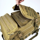 Рюкзак тактический 50 литров Oxford 800D Койот - изображение 8