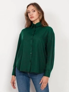 Koszula damska z bufiastymi rękawami Lanti Longlsleeve Shirt K116 38/40 Zielona (5904252721957) - obraz 3