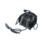 Активні захисні навушники Earmor M32X MARK3 ARC (FG) Olive з гарнітурою та кріпленням на шолом - зображення 4