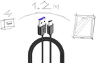 Kabel Krux USB Typ A USB Typ C 3 A 1.2 m (KRX0054) - obraz 7