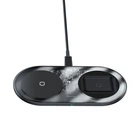 Зарядка бездротова BASEUS Simple 2-в-1 Pro Edition для Phones + Pod 15W (WXJK-C02) прозора