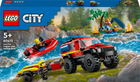 Zestaw klocków Lego City Terenowy wóz strażacki z łodzią ratunkową 301 część (60412) - obraz 1