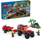 Zestaw klocków Lego City Terenowy wóz strażacki z łodzią ratunkową 301 część (60412) - obraz 10