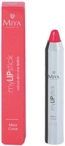 Помада Miya Cosmetics myLIPstick натуральна доглядова all-in-one Coral 2.5 г (5906395957538) - зображення 1