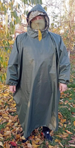 Дощовик військовий маскувальний з капюшоном колір хакі - зображення 5