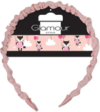 Обідок для волосся Glamour Style класичний Рожевий (5902704171640) - зображення 1