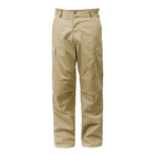 Тактичні штани Rothco Fit Zipper Fly BDU Pants Khaki - зображення 1