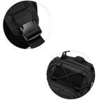 Сумка-рюкзак нагрудная тактическая однолямочная Темный камуфляж ZE0144 Laser - изображение 5