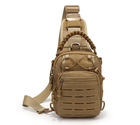 Сумка-рюкзак нагрудна тактична однолямкова Койот ZE0146 Laser - зображення 3
