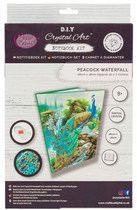 Zestaw do haftu diamentowego Craft Buddy Notebook Peacock Waterfall 26 x 18 cm (5055865493097) - obraz 1