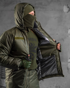 Тактичний зимовий теплий військовий комплект SnowStorm ( Куртка + Штани ), Камуфляж: Олива, Розмір: XXL - зображення 5