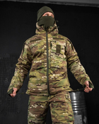 Тактичний зимовий теплий військовий комплект Brazal ( Куртка + Штани ), Камуфляж: Мультикам, Розмір: L - зображення 4
