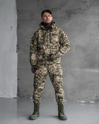 Тактичний зимовий теплий військовий комплект RH-16 ( Куртка + Штани ), Камуфляж: Піксель ЗСУ, Розмір: S - зображення 1
