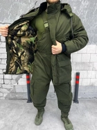 Тактичний зимовий теплий військовий комплект DuCut ( Куртка + Штани ), Камуфляж: Олива, Розмір: XL - зображення 5