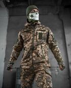 Тактический зимний теплый военный комплект Masterka ( Куртка + Штаны ), Камуфляж: Пиксель, Размер: XL - изображение 4