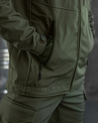 Тактичний зимовий теплий військовий комплект Mistx ( Куртка + Штани ), Камуфляж: Олива, Розмір: L - зображення 7