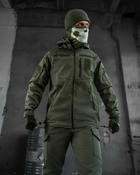 Тактический зимний теплый военный комплект Mistx ( Куртка + Штаны ), Камуфляж: Олива, Размер: S - изображение 4