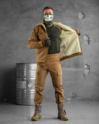 Тактический зимний теплый военный комплект KH/-13 ( Куртка + Штаны ), Камуфляж: Койот, Размер: L - изображение 1