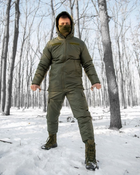 Тактичний зимовий теплий військовий комплект StormSnow ( Куртка + Штани ), Камуфляж: Олива, Розмір: S - зображення 4