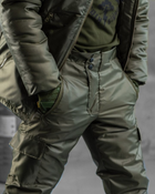 Тактичний зимовий теплий військовий комплект SnowStorm ( Куртка + Штани ), Камуфляж: Олива, Розмір: XL - зображення 8