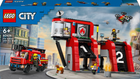 Zestaw klocków Lego City Remiza strażacka z wozem strażackim 843 części (60414) - obraz 1