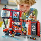 Zestaw klocków Lego City Remiza strażacka z wozem strażackim 843 części (60414) - obraz 6