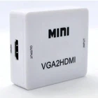 Конвертер для передачи видео и аудио сигнала / Mini VGA2HDMI / HD video Converter / Білий