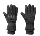 Зимние перчатки на флисе черные 30202-ХL - изображение 3