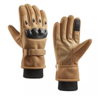 Зимние перчатки на флисе койот 30201-М - изображение 2